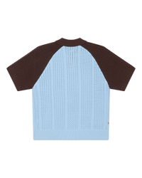 Obey abel polo sweater - Brown Blue