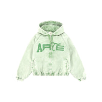 Polyform Canvas Hooded Jacket van Arte Antwerp in de kleur groen — afbeelding 2 van 2
