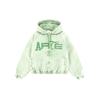Polyform Canvas Hooded Jacket van Arte Antwerp in de kleur groen — afbeelding 1 van 2