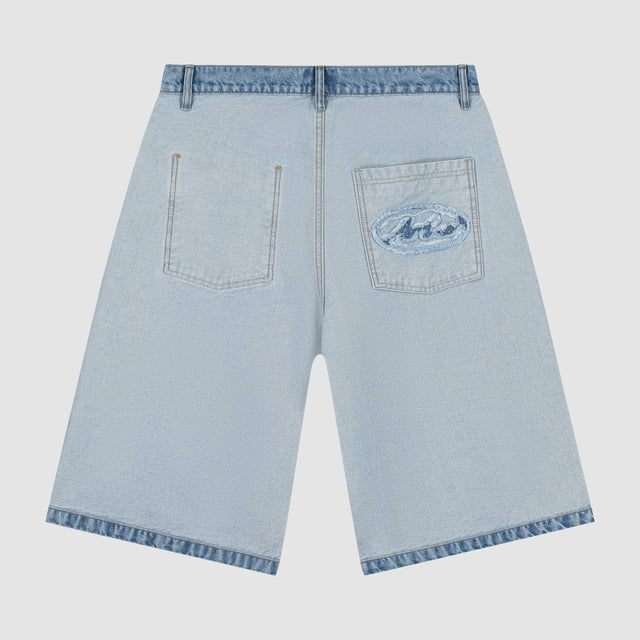 Arte Antwerp Denim Inside/Out Shorts van Arte Antwerp in de kleur blauw