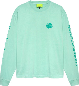 LOGO LONGSLEEVE OCEAN WAVE/SEA GREEN