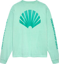 LOGO LONGSLEEVE OCEAN WAVE/SEA GREEN