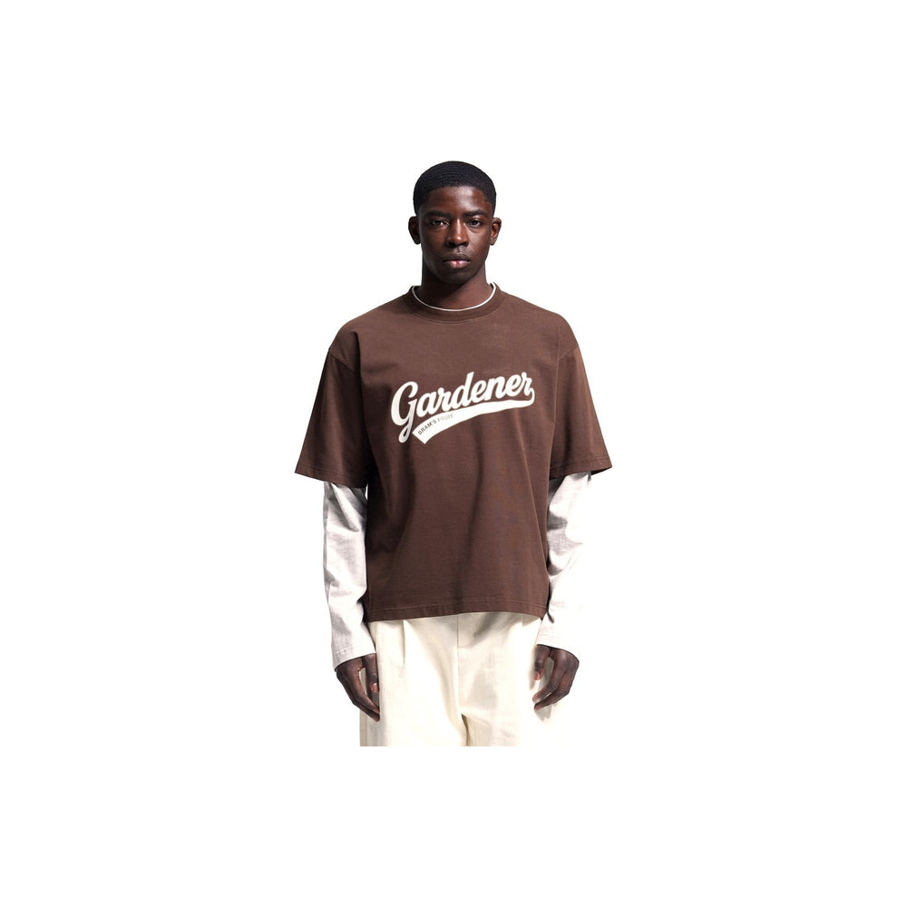 Double Layer T-shirt van Bram's Fruit in de kleur bruin — afbeelding 1 van 7