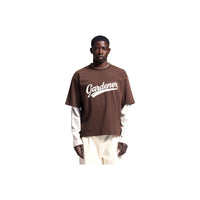 Double Layer T-shirt van Bram's Fruit in de kleur bruin — afbeelding 1 van 7