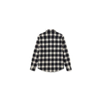 Flanel Overshirt van Bram's Fruit in de kleur zwart — afbeelding 4 van 5