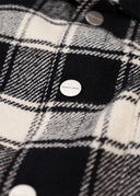Flanel Overshirt van Bram's Fruit in de kleur zwart — afbeelding 5 van 5