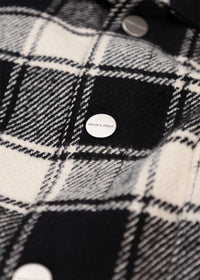 Flanel Overshirt van Bram's Fruit in de kleur zwart — afbeelding 5 van 5