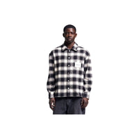 Flanel Overshirt van Bram's Fruit in de kleur zwart — afbeelding 1 van 5