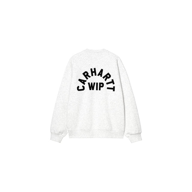 Arch Script Sweat van Carhartt WIP in de uitvoering Heather Grey — afbeelding 2 van 2