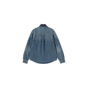 Oakland Shirt Jac van Carhartt WIP in de uitvoering Blue Dark Navy worn used wash — afbeelding 6 van 6