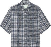 WIJK SHIRT SHORT SLEEVES BLEACHED CHECK