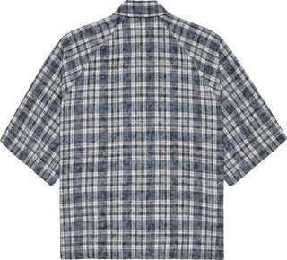 WIJK SHIRT SHORT SLEEVES BLEACHED CHECK