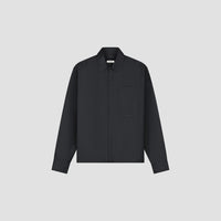 Wool Blend Boxy LS Shirt