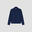Wool Blend Boxy LS Shirt