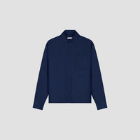 Wool Blend Boxy LS Shirt