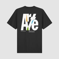 Arte Antwerp Big Logo Back T-shirt — Black, White