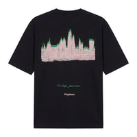 Hopeium NO SLEEP JUST NOISE T-shirt in de kleur zwart — afbeelding 2 van 4