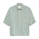 DENIM SHORT SLEEVE BUTTON-UP van New Amsterdam Surf Association in de uitvoering Mint — afbeelding 2 van 9