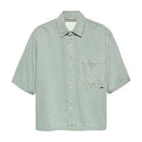DENIM SHORT SLEEVE BUTTON-UP van New Amsterdam Surf Association in de uitvoering Mint — afbeelding 2 van 9