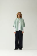 DENIM SHORT SLEEVE BUTTON-UP van New Amsterdam Surf Association in de uitvoering Mint — afbeelding 4 van 9