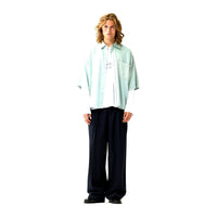 DENIM SHORT SLEEVE BUTTON-UP van New Amsterdam Surf Association in de uitvoering Mint — afbeelding 4 van 9
