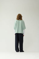 DENIM SHORT SLEEVE BUTTON-UP van New Amsterdam Surf Association in de uitvoering Mint — afbeelding 5 van 9