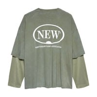 DOUBLE LAYER LONGSLEEVE van New Amsterdam Surf Association in de uitvoering Sea Grass — afbeelding 4 van 10