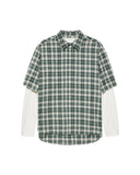 DOUBLE LAYER SHIRT van New Amsterdam Surf Association in de kleur groen — afbeelding 2 van 9
