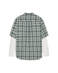 DOUBLE LAYER SHIRT van New Amsterdam Surf Association in de kleur groen — afbeelding 3 van 9