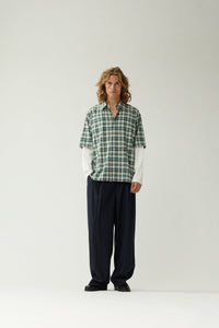 DOUBLE LAYER SHIRT van New Amsterdam Surf Association in de kleur groen — afbeelding 4 van 9