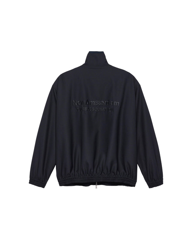 New Amsterdam Surf Association Wool Coach Jacket - Black