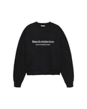 WORKED LOGO CREWNECK STRASS van New Amsterdam Surf Association in de kleur zwart — afbeelding 3 van 7