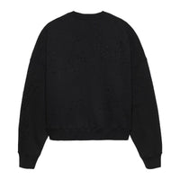 WORKED LOGO CREWNECK STRASS van New Amsterdam Surf Association in de kleur zwart — afbeelding 4 van 6