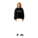 WORKED LOGO CREWNECK STRASS van New Amsterdam Surf Association in de kleur zwart — afbeelding 5 van 6