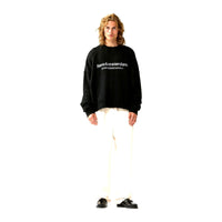 WORKED LOGO CREWNECK STRASS van New Amsterdam Surf Association in de kleur zwart — afbeelding 5 van 6