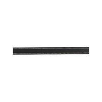 CONTRAST STITCH LEATHER BELT van OLAF HUSSEIN in de kleur zwart — afbeelding 3 van 3