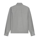 WOOL BOXY SHIRT van OLAF HUSSEIN in de uitvoering Heather Grey — afbeelding 2 van 2