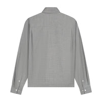 WOOL BOXY SHIRT van OLAF HUSSEIN in de uitvoering Heather Grey — afbeelding 2 van 2