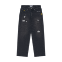 Washed Black Distressed Jeans - Washed Black