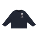 Long Sleeve Graphic T-Shirt - Navy