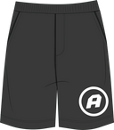 Graphic Logo Athletic Shorts - Black