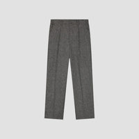 Straight Leg Wool Trousers - Grey