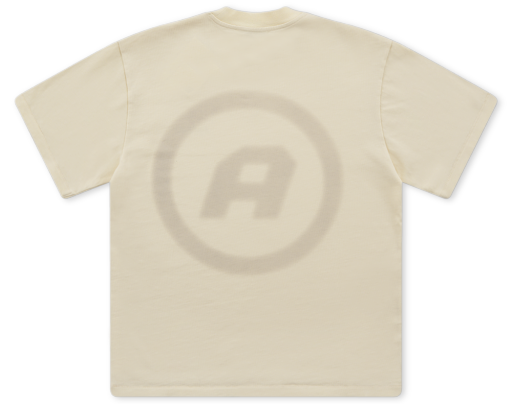 Back Graphic Basic T-Shirt - Cream