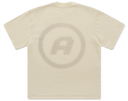 Back Graphic Basic T-Shirt - Cream
