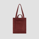 Embroidered Logo Tote Bag - Rust