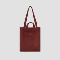 Embroidered Logo Tote Bag - Rust