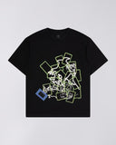 Boxy Fit Graphic Tee - Black