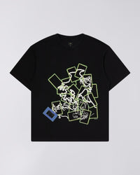 Boxy Fit Graphic Tee - Black