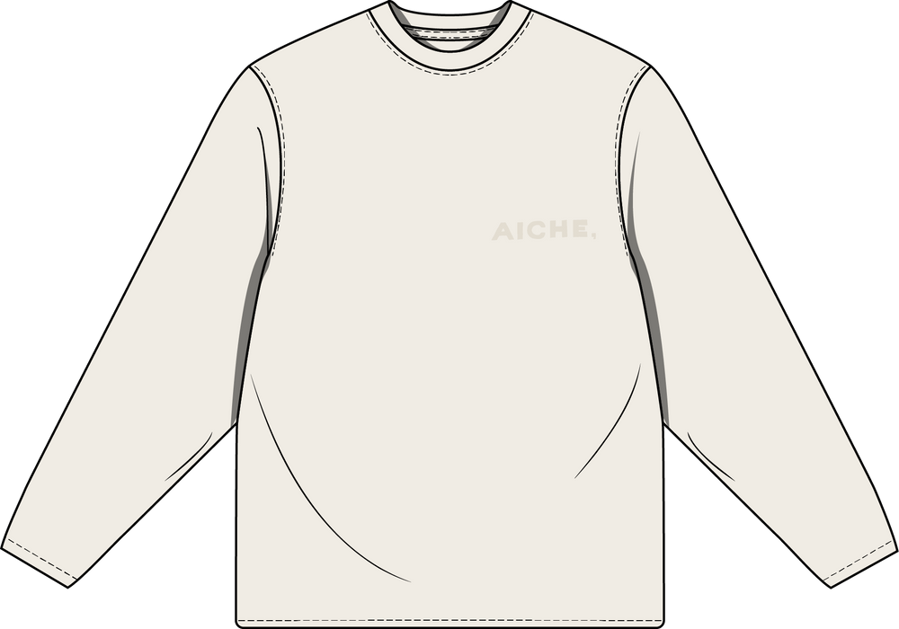 Long Sleeve Logo T-shirt - Off White
