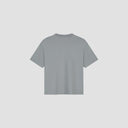 Boxy Cropped Graphic T-Shirt - Grey
